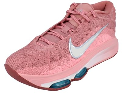 Nike G.T. Hustle 3 - Zapatillas de baloncesto (rojo polvo de estrellas/plateado metálico/tinte rosa/marfil pálido)