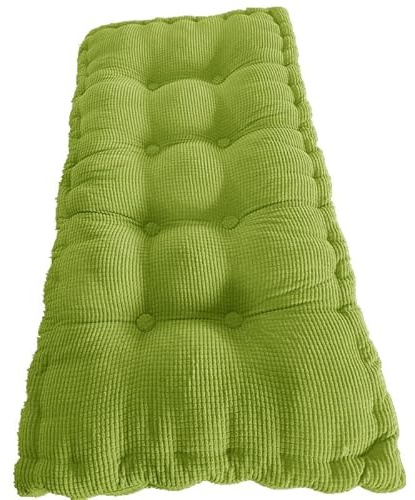 ELYSYSRL Cojín para Banco a Medida con Base Antideslizante - Cojines para Bancos Acolchada para Exterior e Interior, Jardín, Terraza, Sofá y Palets(Fruta Verde,130x55x8cm)