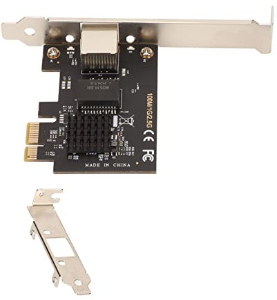 2,5-G-Ethernet-Netzwerkkarte, PCIEx1 RTL8125B Single Copper Port-Netzwerkadapter, Hochgeschwindigkeits-2,5-Gbit/s-Netzwerkkarte mit RJ45-Port, kompatibel mit Desktops und Servern