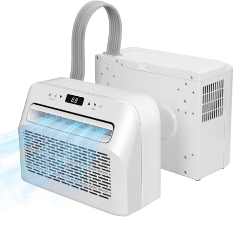 Portable Air Conditioner for Caravan & Small Rooms 5000BTU – 3-in-1 Cooling, Fan & Dehumidifier, Quiet Compact Freestanding AC Unit for Bedrooms, Motorhomes & Home Use 900W