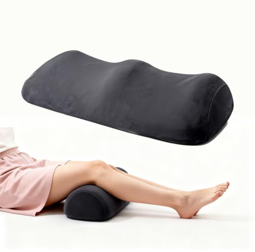 JJZENKD Kniekissen Ergonomisches, Kniekissen aus Memory Foam, Memory Foam Knie Kissen Abnehmbar und Waschbar, für Beine, Knie, Hüfte, 55 × 30 × 14.5 cm (Dunkelgrau)
