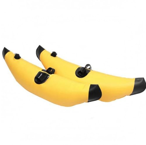 Hellery 2 Pieces Stabilizzatore Gonfiabile Kayak Facile da Installare Outrigger Gonfiabile Resistente All'uso Esterno Pontooni in PVC, Giallo