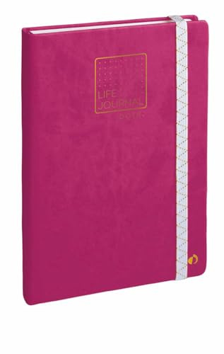 Quo Vadis - Carnet Bullet journal - Multilingue - Life Journal - Prune - Pages Points (dots) - 15x21 cm - Papier Clairefontaine blanc - Fabrication française