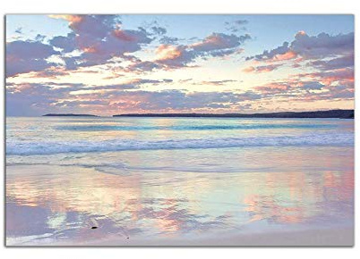 Startonight Bild auf Acrylglas - Ruhiger Strand - Abstrakte Modernes Acrylglasbild - Deko Glas 60 x 90 cm
