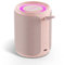 Deeyaple Enceinte Bluetooth, Baffle Bluetooth au Basse Intense, Enceinte Connectée Bluetooth 5.3, 15W Haut Parleur Bluetooth, Étanche IPX7, Double Appairage Stéréo,avec Autonomie de 10 Heures (Rose)