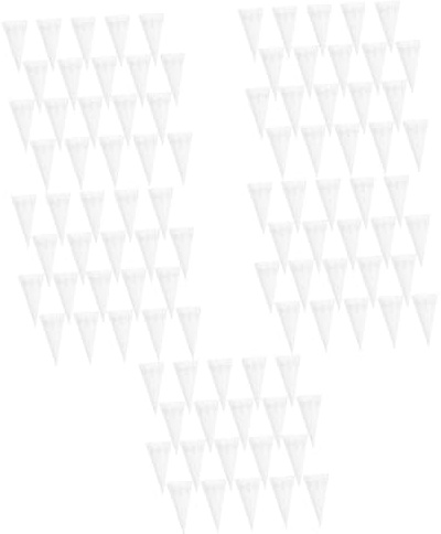 Abaodam 100piezas Conos De Papel Para Confeti De Bodas Diseño Hueco Perfectos Para Decoración De Ceremonias y Fiestas Rellenables Pétalos y Dulces