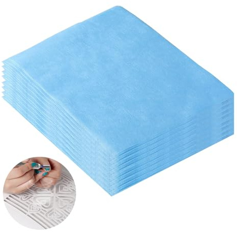 Lot de 100 feuilles de papier collecteur de poussière pour ongles, collecteur de poussière pour ongles, collecteur de poussière pour salon de manucure, fournitures d'aspirateur pour nail art