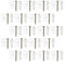 Gadpiparty 50 Sets Transparent Plastic Mirror Hanging Kit Durable Mounting Anchors with Screws for Easy Installation Offices Shops and Homes Scratch Resistant Corrosion Design
