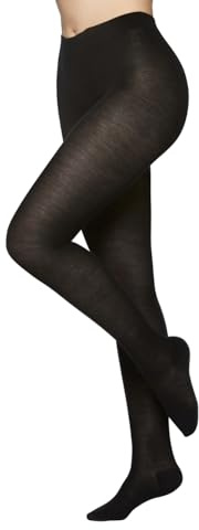 Vogue Curvy merinoull strumpbyxor stora storlekar, 1 styck, svart, 48-52 stor