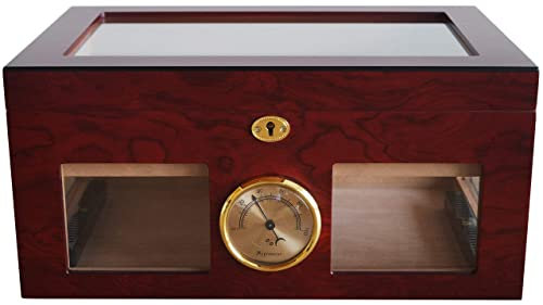 GERMANUS Zigarren Humidor '124 für ca. 125 Zigarren, Braun