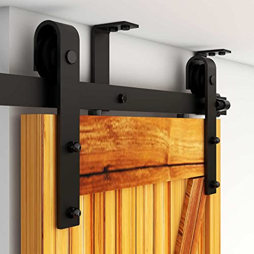 WOLFBIRD 244cm (8FT) Deckenhalterung Halterung Schienensystem für Laufschiene Schiebetüren Barn Door Schiebetür Komplettset Innentüren