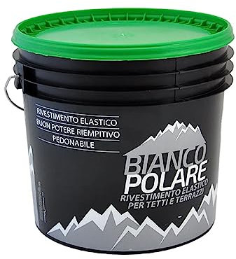 La zappa Vernice acrilica per tetti resistente agli agenti atmosferici diluibile con acqua (5 Kg, Verde)