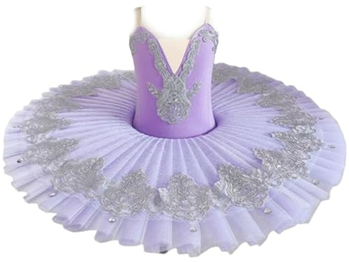 MYIESAXL Ballett-Tutu für Mädchen, Ballerina-Party, Ballett-Tanzkostüme, Mädchen-Tutu, Ballett, Schwanensee-Tutu, Kostüme für Auftritte, Tanz-Outfit, (120)