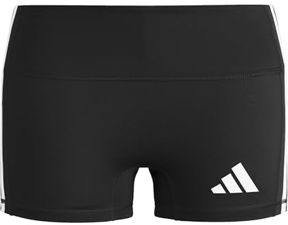 adidas Damen Volleyball 3-Stripes 4 Inches Tights, Black, M 4 inch
