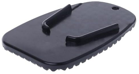 Seitenständer Platte 1pc Schwarz Universal Motorrad Kunststoff Seite Stehen Moto Bike Ständer Nicht-Slip Platte Seite Erweiterung Unterstützung Fuß Pad Basis
