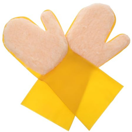 Kisangel 2pcs Pool Cleaning Gloves for Swimming Pools Hot Tubs Aquarium Latex Mitts Scrubbers for Easy Clean and Scrub