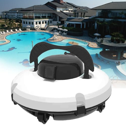 Robot limpiafondos automático inalámbrico con batería de 120 minutos de autonomía, apto para la limpieza de piscinas elevadas y subterráneas de hasta 100 m².