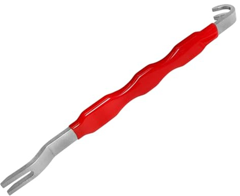 Electrical Connector Separator Tool, Automotive Terminal Disconnect Puller, 0.98 Inches Double-Ended Carbon Steel Tool, Wire Remover for Vehicles Maintenance, Red