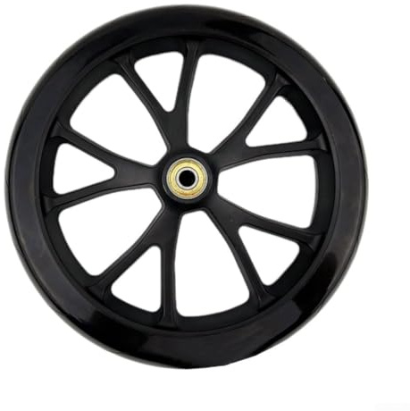 Zilimontt Gelände-Roller-Rad von 20,3 cm, mit robusten 200 mm Lagern, Polyurethan-Räder, für Kinder-Einkaufswagen (5-Speichen-Rad)