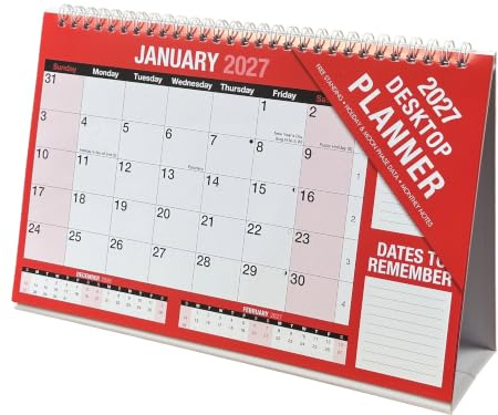 2027 Desktop Calendar Month to View