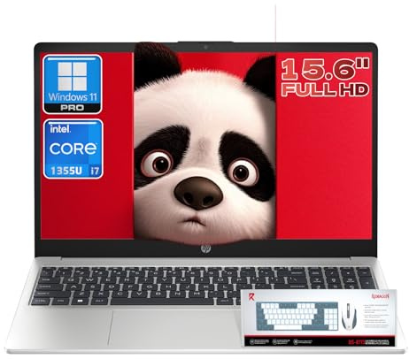 HP 250 G10 Business Laptop, Intel Core i7-1355U, 15.6 FHD Display, (32GB RAM | 1TB SSD), Numeric Keypad, Webcam, Windows 11 Pro, WiFi 6 and Bluetooth with SXK Accessory Kit