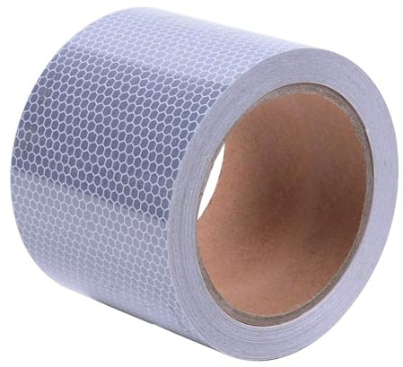 ONTWIE Cinta adhesiva reflectante de 10 cm x 5 m, pulsera de seguridad marina plateada, impermeable, sensible a la presión, para automóviles, bicicletas, camiones, caravanas
