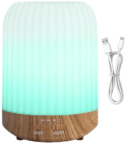 Difusor Humidificador | 3 Modos de Brillo, Lámpara de Noche Aromática con Temporizador,Nebulizador de 250ml para Dormitorio,Para Guardería Sala Residencia Apartamento Hogar Dormitorio Oficina Hotel