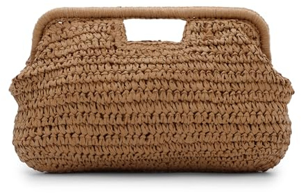 SUKUTU Damen-Strohtaschen Cloud Dumpling Bag Sommer Strand Stroh Abendbankett Clutch Handtasche