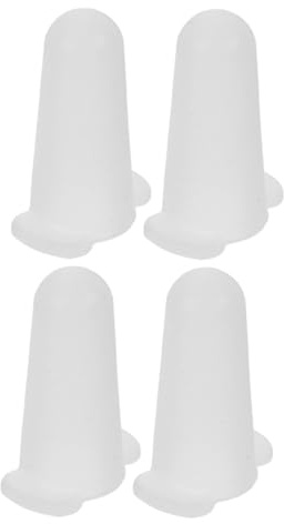 Artibetter Copri Beccuccio per Silicone in Silicone Bianco 4 Pezzi per Proteggere e Mantenere Puliti i Beccucci per Decorare Torte Durante la Preparazione di Dolci