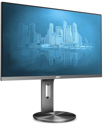 AOC I2490PXQU - Monitor de 24 pulgadas Full HD (1920x1080, IPS, 16:9, HDMI 1x1.4, Displayport 1x1.2, 250 cd/m, 60 Hz, FlickerFree), negro