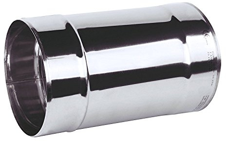 Tubo per canna fumaria in acciaio inox, diametro 80 mm, lunghezza 250 mm, diametro 80 mm