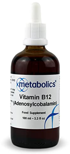 Vitamin B12 Liquid | Pure Adenosylcobalamin Supplement | for Normal Brain Function | Made in The UK