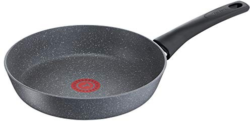 Tefal G12204 Chef's Delight Bratpfanne (antihaftversiegelt, inklusive Thermo-Spot) 24 cm, Steinoptik