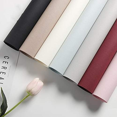 Geschenkpapier Wasserdicht Verpackung 20 Rollen Packpapier Matt Einfarbig Geschenkverpackung Blumenstrauß Hochzeit Valentins Geschenk Papier Weihnachtspapier für Geburtstag Kunsthandwerk