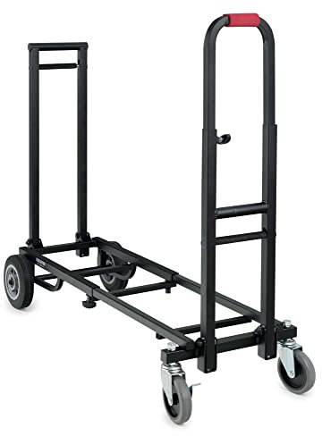 Stagecaptain SCS-60 MKII Sherpa Transportwagen - Sackkarre - Höhe: 89 cm, Länge: 63 bis 94 - Belastbarkeit: max. 100 kg - Gewicht: 9,1 kg - schwarz