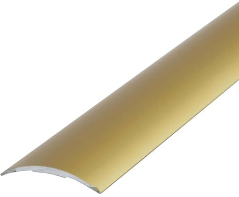 Dalsys perfil de transición autoadhesivo 100cm x 60mm perfil nivelador de aluminio, apto para baldosas, laminado y parquet oro, entre otros