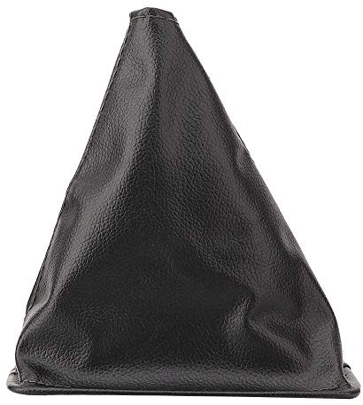 Aramox Gear Shift Gaiter Cover, Car Gear Shift Knob Gaiter Boot PU Leather Cover Black Replacement for