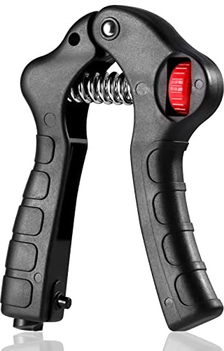 Vinabo HandGrip, Musculation Avant Bras Grip avec Comptage, Doigt et Force Poignet, Pince Antidérapante pour Athlètes et Récupération Main