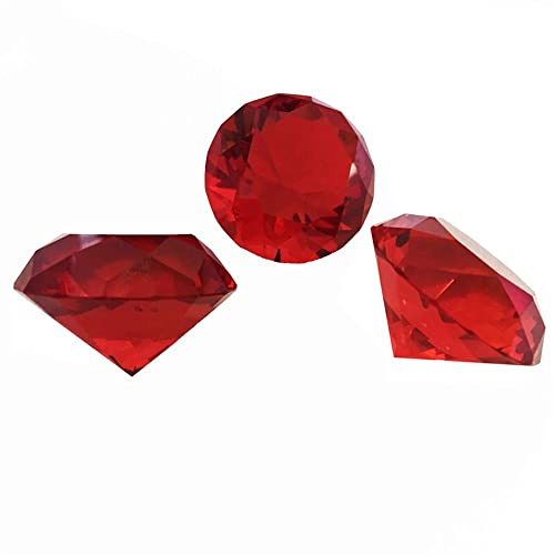 Attrape-soleil de jardin 30mm-150mm Lilas Rose Rouge Cristal Diamant Géant Bijou for la décoration de la maison, accessoires, fabrication de bijoux diy Colliers pendentifs faits à la main ( Color : 30