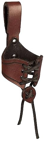 Haveratio Sac de Taille en Cuir pour Hommes et Femmes - Ceinture Médiévale Porte-Corne et Porte-Gobelet - Accessoire pour Boissons