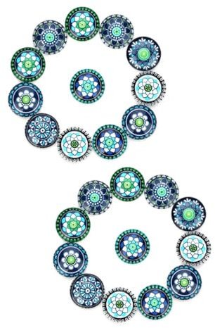 SHINEOFI 2 Stück 1 20 Stück Edelsteinglas Glasedelsteine Schmuckherstellungszubehör Blaue Edelsteine Glasverzierungen Cabochons Aus Glas Mit Flacher Rückseite Scrollpapier Kuppel Diamant
