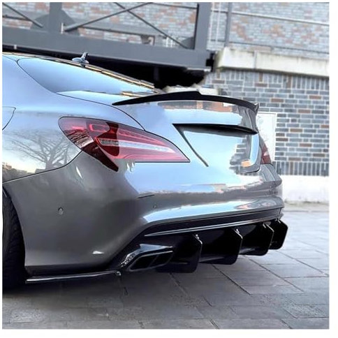 Auto Heckflügel Carbon Fiber Heckspoiler Stamm Flügel Für Benz Für CLA Klasse CLA45 W117 C117 Für CLA 200 250 260 Limousine 2013 2014 2015 2016 2017 2018 Rear Spoiler Flaps(Farbe:DIY Color)