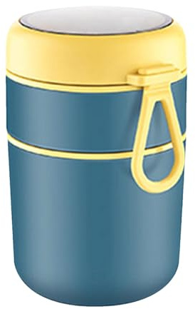 Contenitori termici per cibi caldi, Lunch Box per cibi caldi in acciaio inossidabile, Lunch box a 2 livelli per cibi caldi, Lunch box di grande capacità 15,3x10,7 cm/6,02x4,21 pollici per scuola e lav