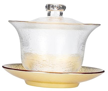 Alipis Tazza Da Tè in Cristallo Ciotola Da Tè Zuppiera Delicata Tazza Da Tè Ciotola Per Preparare Il Tè Elegante E