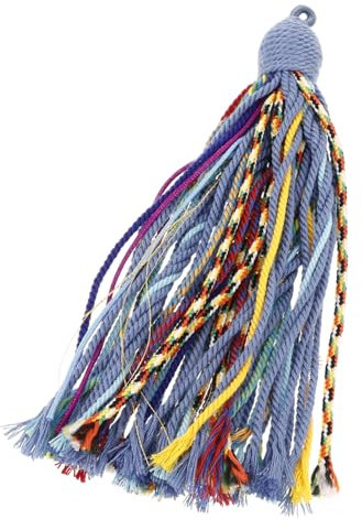 SOIMISS Boho Schlüsselanhänger Mit Handgefertigten Baumwoll-tasseln Vielseitiger Für Taschen Oder -projekte Langlebig Und Farbecht Als Dekoration