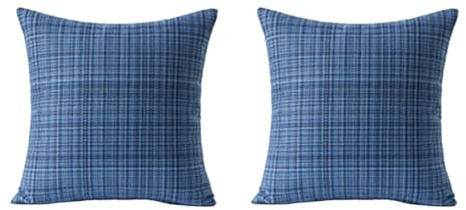 JNJOOD Paquete de 2 Fundas de Almohada Impermeables para Exteriores de 18 X 18 Fundas de Cojín Resistentes Al Agua
