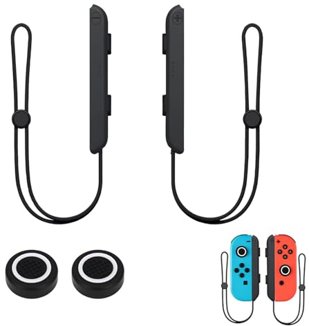 Dragonnes, compatibles avec Nintendo Switch Joycon avec joysticks de protection, accessoires de rechange réglables pour manette Switch