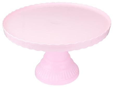 HIAKDOFT Alzatina Torta Rosa per Feste e Matrimoni Supporto per Cupcake e Dolci Espositore Decorativo per Compleanni e Cerimonie
