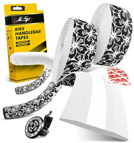 Kakveiai 2 st, styreband, cykel racing styre band, cykeldämpningsband, inklusive lock och remsor - slitstark, svettbeständig, halkfri och lätt att montera