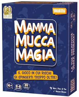 Asmodee - Mamma Mucca Magia, Gioco da tavolo, Gioco di Società in stile Nomi, Cose e Città rivisitato, Ideale per serate tra amici, 2-8 Giocatori, 16+ Anni, Edizione in Italiano